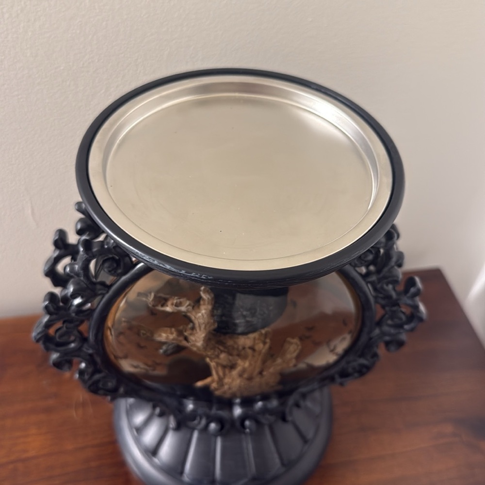 Bath & Body Works Halloween 2022 Raven Water Globe Musical Candle Holder - Picture 8 of 9